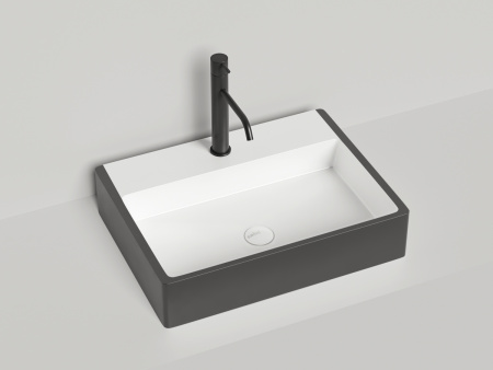 Раковина из искусственного камня S-Sense Salini OTTAVIA 1103101GF 60х40 накладная цвет мультиколор